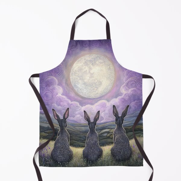 Item preview, Three Hares Moon Gazing Art designed and sold by thewandswant.