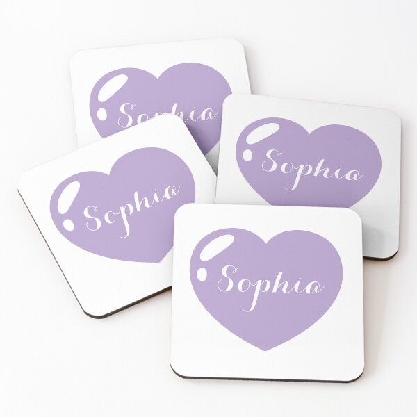 Item preview, Sophia Name with Purple Heart  designed and sold by Monika Howarth.