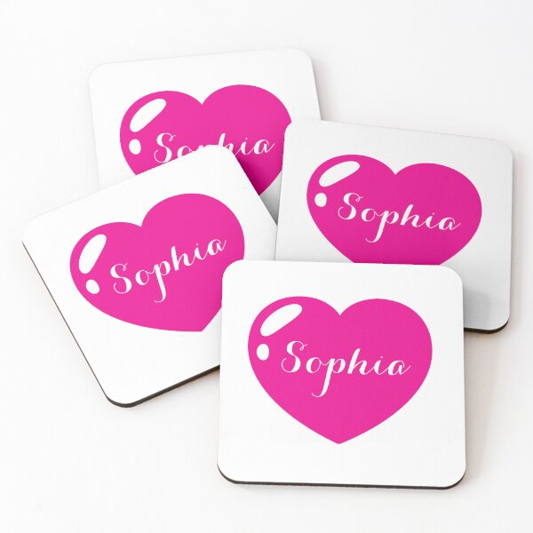 Item preview, Sophia Name with Pink Heart  designed and sold by Monika Howarth.