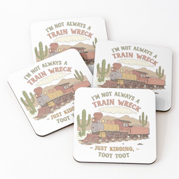 Item preview, I’m Not Always a Train Wreck – Just Kidding, Toot Toot | Boho Pastel Funny Quote designed and sold by Roshanay fatima.
