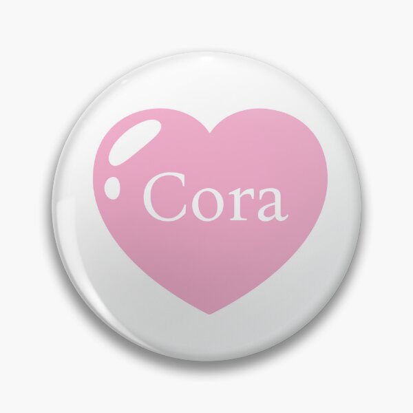 Item preview, Cora Name with Pink Heart  designed and sold by Artbymonika.