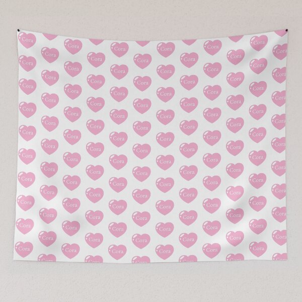 Item preview, Cora Name with Pink Heart  designed and sold by Monika Howarth.