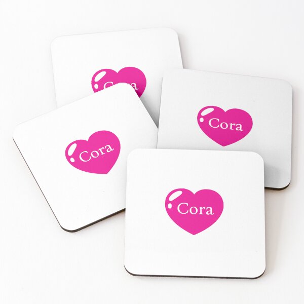 Item preview, Cora Name with Pink Heart  designed and sold by Artbymonika.