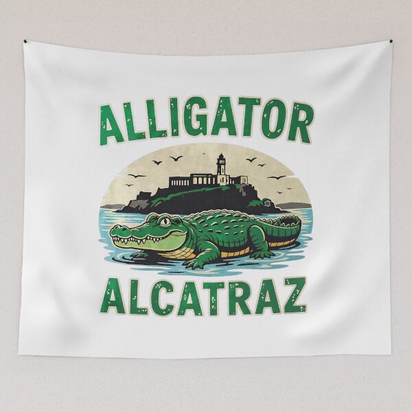Aperçu de l'œuvre Mème Prison Alligator Crocodile Drôle créée et vendue par BonbonsDeadpan.