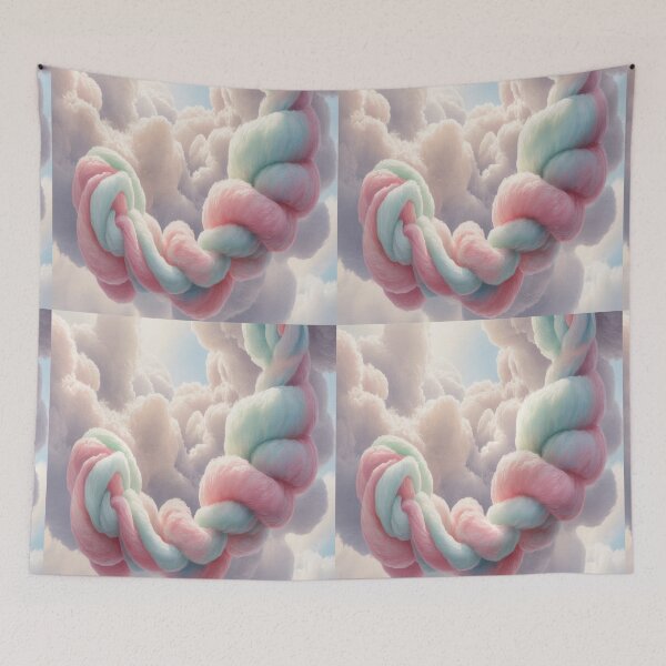 Item preview, Fluffy Blue And Pink Cotton Candy designed and sold by SilentSpirits.