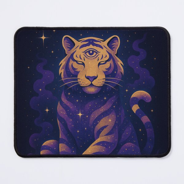 Item preview, Astral Tiger – Celestial Spirit Animal with Third Eye – Cosmic Core Series designed and sold by Domci.