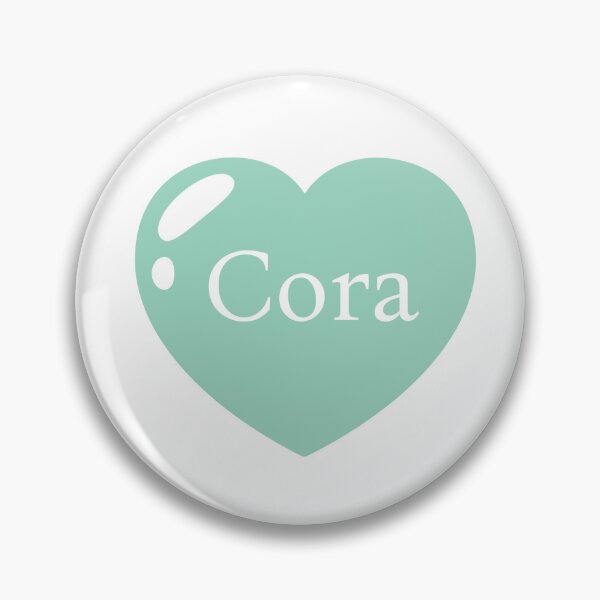 Item preview, Cora Name with mint green  Heart  designed and sold by Artbymonika.