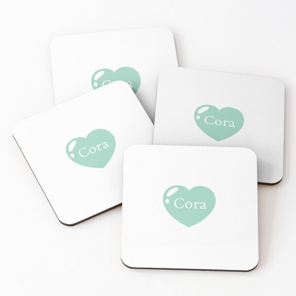 Item preview, Cora Name with mint green  Heart  designed and sold by Artbymonika.