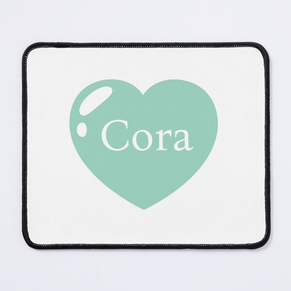 Item preview, Cora Name with mint green  Heart  designed and sold by Monika Howarth.