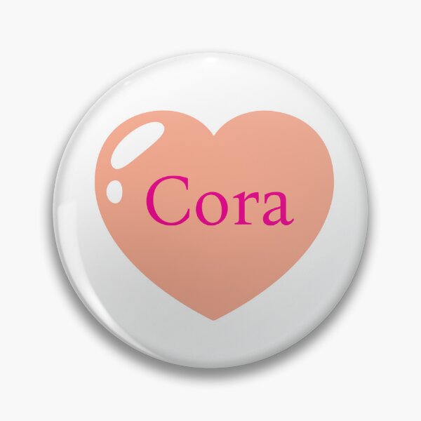 Item preview, Cora Name with Orange Heart  designed and sold by Monika Howarth.