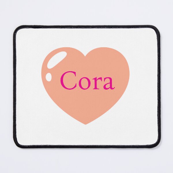 Item preview, Cora Name with Orange Heart  designed and sold by Monika Howarth.