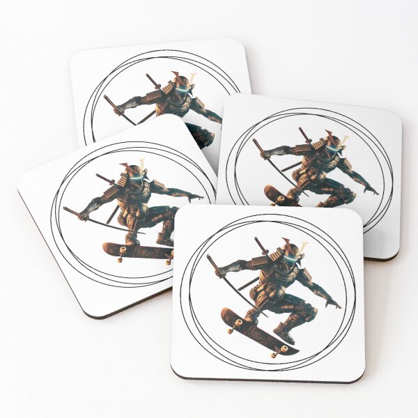 Item preview, Skateboarding samurai. designed and sold by AndrewYoko.