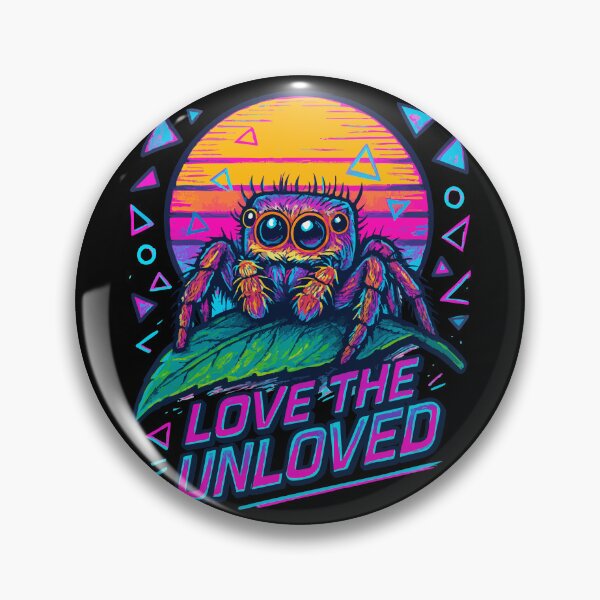 Item preview, Love The Unloved Cute Jumping Spider Retro designed and sold by TomFrontierArt.
