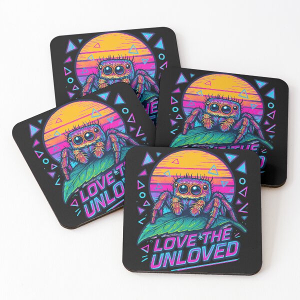 Item preview, Love The Unloved Cute Jumping Spider Retro designed and sold by TomFrontierArt.