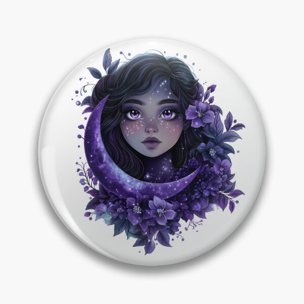 Artikelvorschau, Mondscheinblick – Verzaubertes Mädchen mit violetten Augen entworfen und verkauft von Bellaleo21.