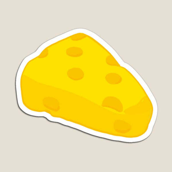 Item preview, Cheese Slice Sticker – Cute Cartoon Yellow Cheese for Food Lovers and Lunch Decor designed and sold by cpop-studio.