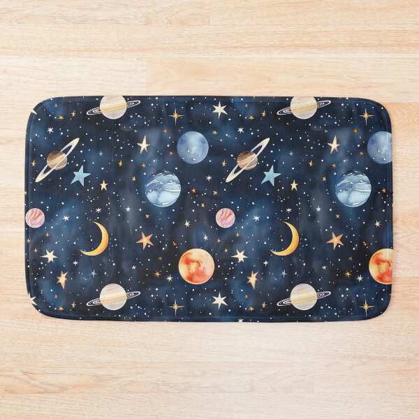 Item preview, Whimsical Outer Space Pattern with Planets and Stars designed and sold by GoDesign1.