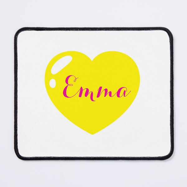 Item preview, Emma Name with yellow Heart  designed and sold by Artbymonika.