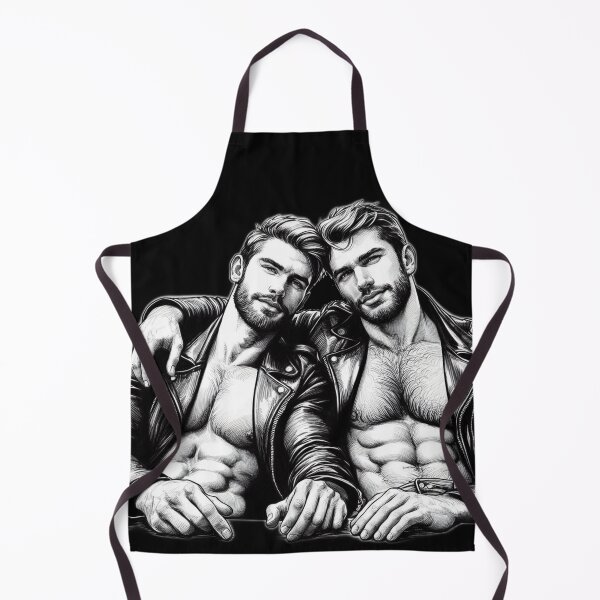 Item preview, Leather Bikers Buddies Hangout Tom of Finland Tribute Gay Pride Graphic Design designed and sold by ItsAKinkThing.