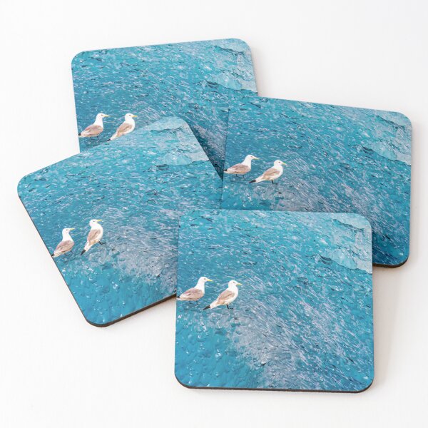 Item preview, Seagulls on blue ice, Endicott Arm, Alaska designed and sold by Steven Weeks.