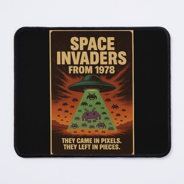 Space Invaders Design – Retro fan art of the pixelated arcade