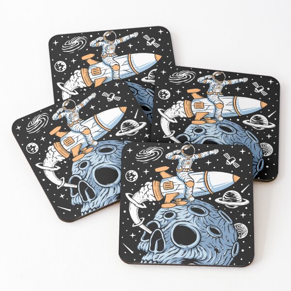 Item preview, Astronaut Rocket With Skull Planet designed and sold by Jcat7.