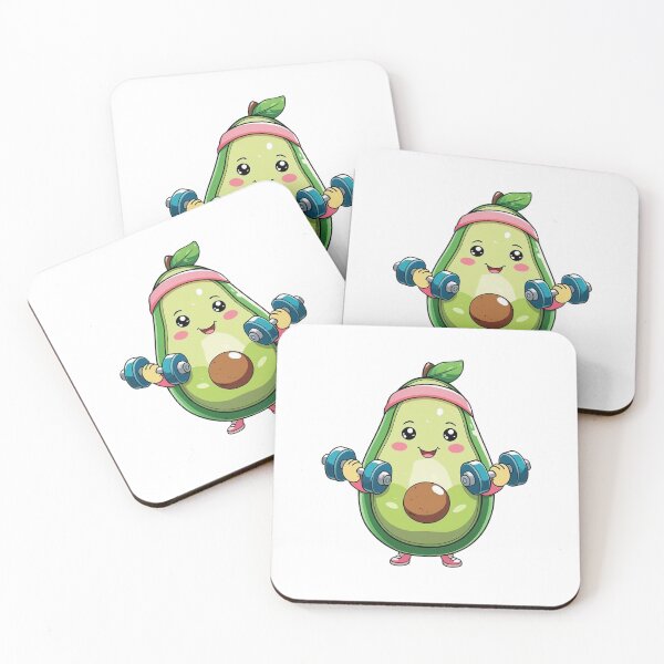 Item preview, Kawaii Avocado Lifting Weights designed and sold by BestZoneStore.