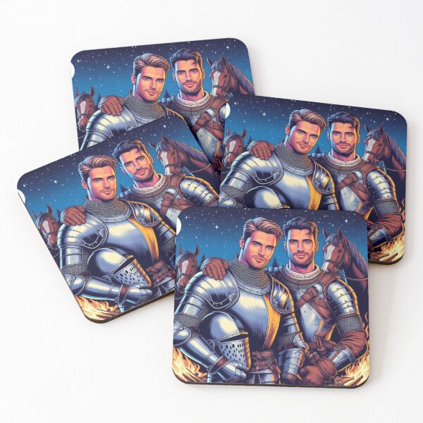 Item preview, Gay Knights To The Rescue Gay Pride Graphic Design designed and sold by ItsAKinkThing.