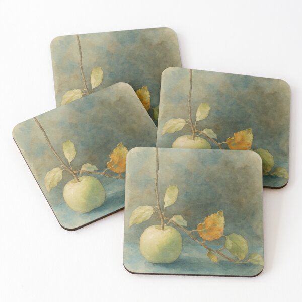 Item preview, Watercolor Apple Branch , Watercolor  Apple designed and sold by Pacika.