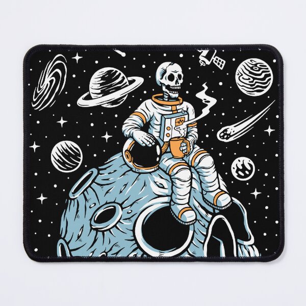Item preview, Astronaut Drinking Coffee On Skull Planet designed and sold by Jcat7.