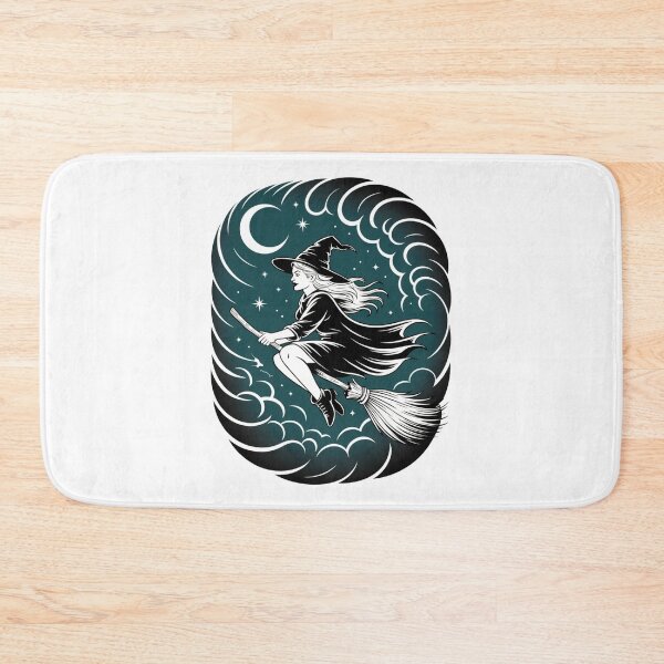 Item preview, Night Flight Witch Retro Silhouette Halloween Art designed and sold by SignumShop.