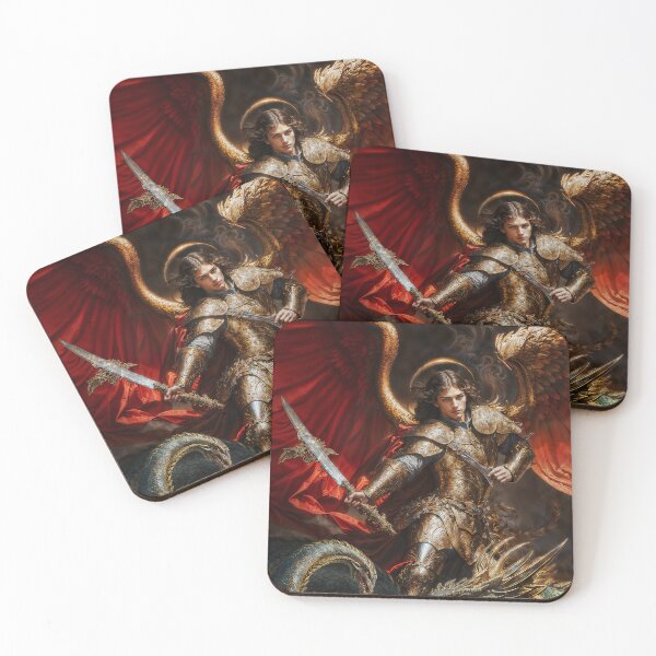 Item preview, The Warrior Archangel Michael and The Devil designed and sold by AliceWhiteDF.