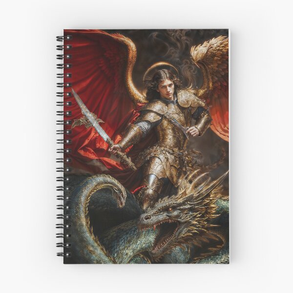 Item preview, The Warrior Archangel Michael and The Devil designed and sold by AliceWhiteDF.