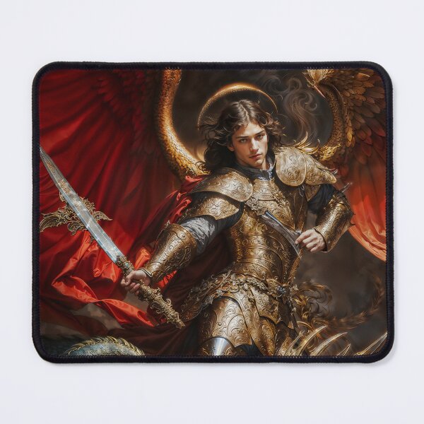 Item preview, The Warrior Archangel Michael and The Devil designed and sold by AliceWhiteDF.