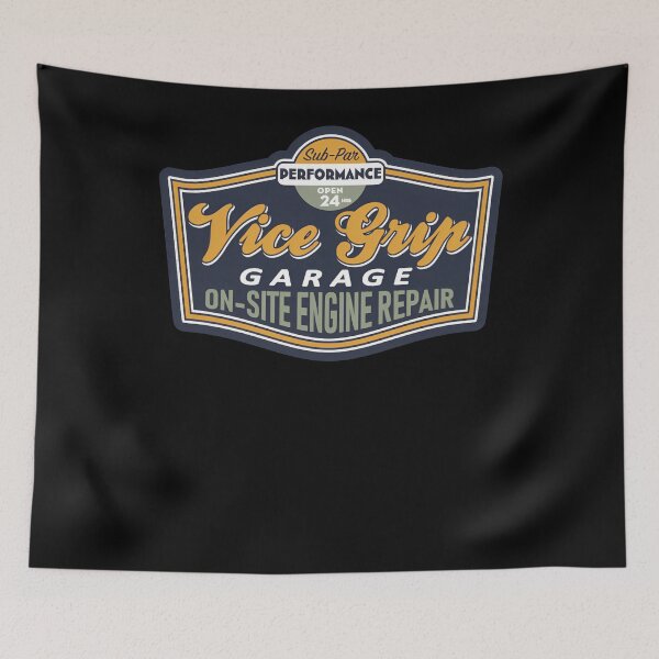 Item preview, vice grip garage merch designed and sold by Cock-bling.