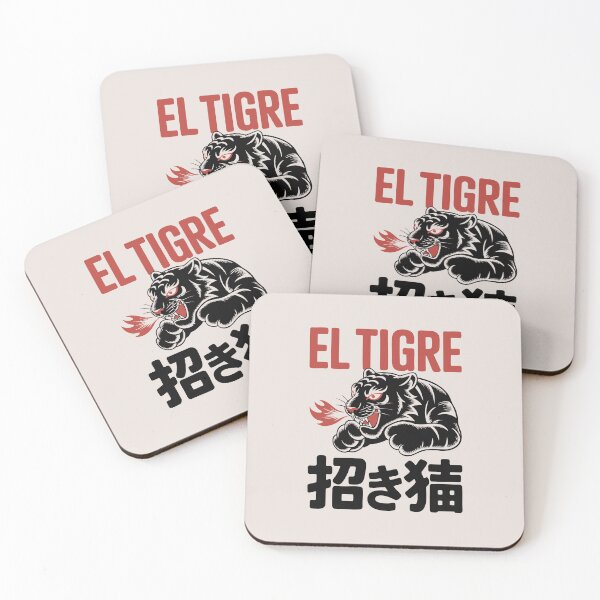 Item preview, El Tigre Black Tiger Manga Boxing Streetwear Graphic Urban Maneki Neko designed and sold by w1ckerman.