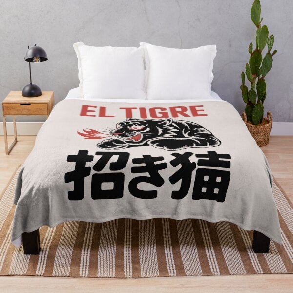 Item preview, El Tigre Black Tiger Manga Boxing Streetwear Graphic Urban Maneki Neko designed and sold by w1ckerman.