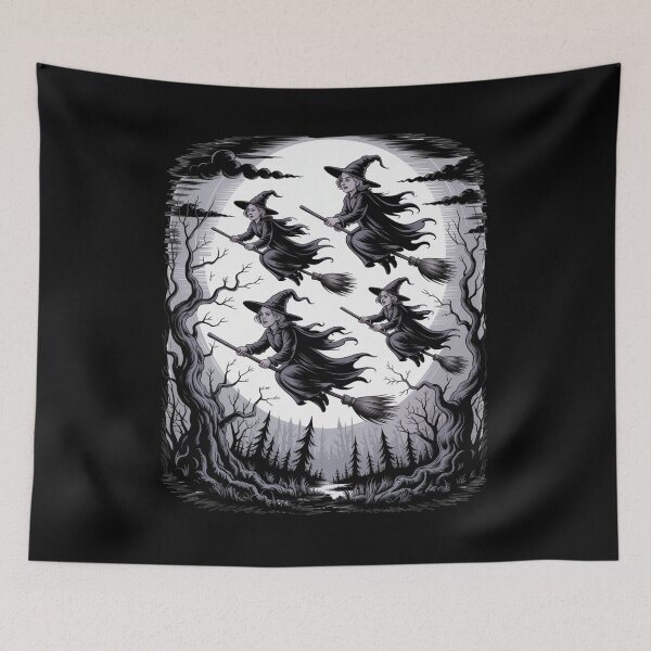 Item preview, Witch Coven in Flight designed and sold by SignumShop.