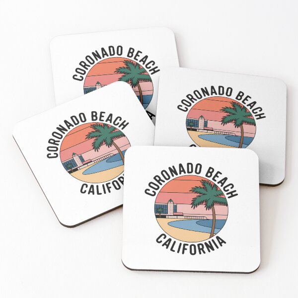 Item preview, Coronado Beach California Minimalist Circle Sticker designed and sold by Horizon Tales.