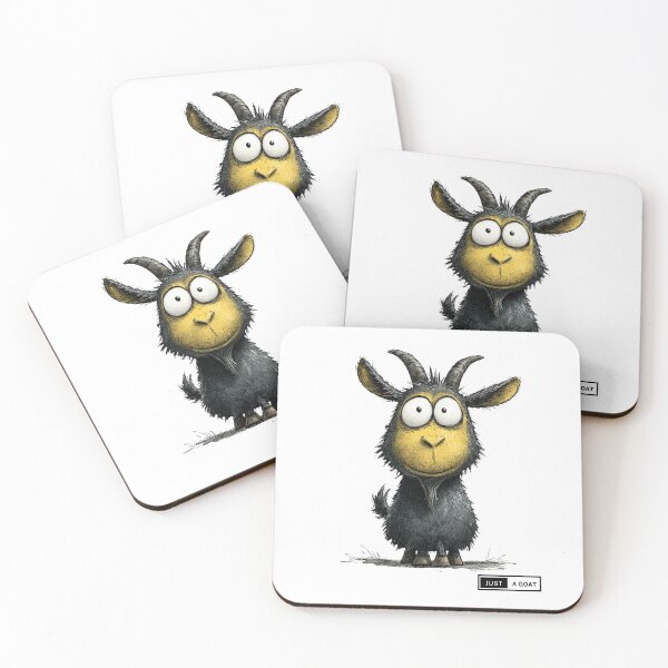 Item preview, Funny cartoon goat - Just a goat design designed and sold by CleanDecor.