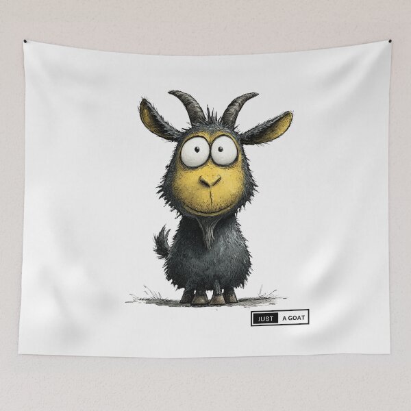 Item preview, Funny cartoon goat - Just a goat design designed and sold by CleanDecor.
