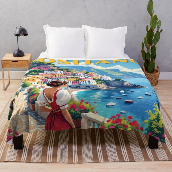 Item preview, Positano: Vintage-Style Painterly Travel Poster designed and sold by LSVart.