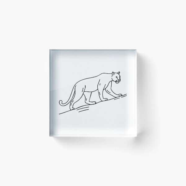 Item preview, A puma walking along a narrow ridge designed and sold by rasagamastore.