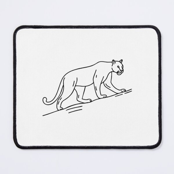Item preview, A puma walking along a narrow ridge designed and sold by rasagamastore.