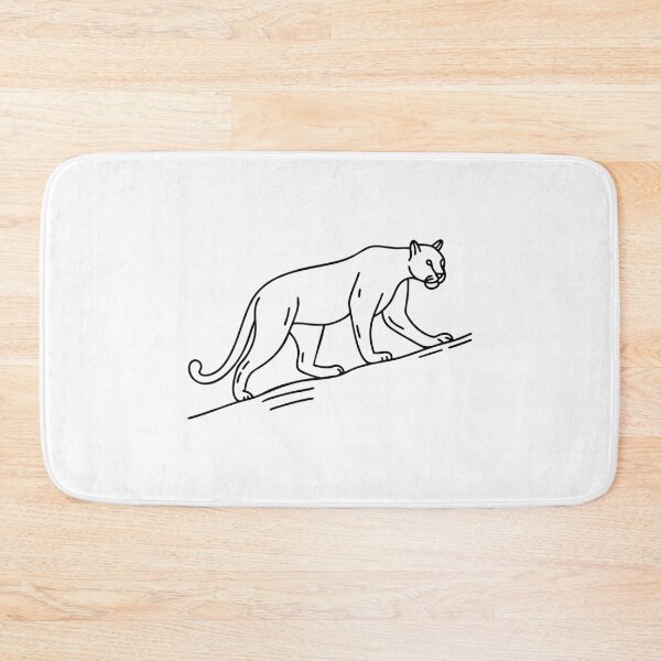 Item preview, A puma walking along a narrow ridge designed and sold by rasagamastore.