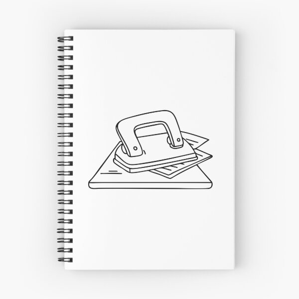 Item preview, A hole puncher resting on an office desk beside scattered papers designed and sold by rasagamastore.