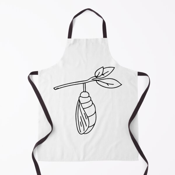 Item preview, A butterfly pupa hanging from a leaf stem designed and sold by rasagamastore.