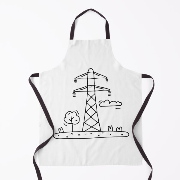 Item preview, A high voltage power pylon towering over a grassy field designed and sold by rasagamastore.