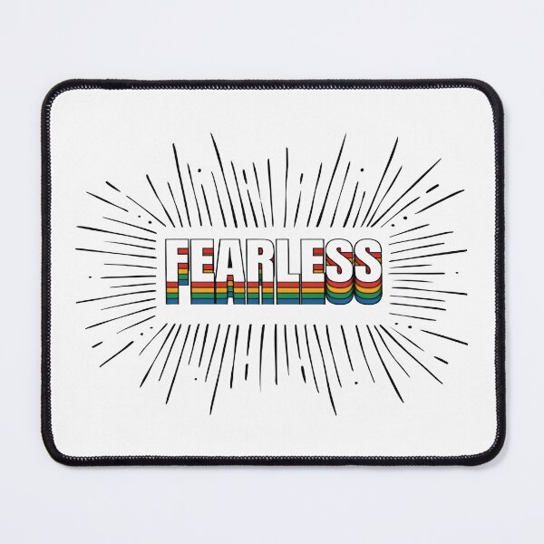Item preview, COLORFUL BOLD MODERN MOTIVATIONAL TYPOGRAPHY QUOTE - FEARLESS designed and sold by KISHNAY-FASHION.