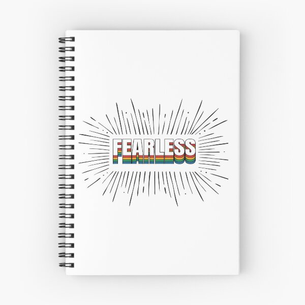 Item preview, COLORFUL BOLD MODERN MOTIVATIONAL TYPOGRAPHY QUOTE - FEARLESS designed and sold by KISHNAY-FASHION.
